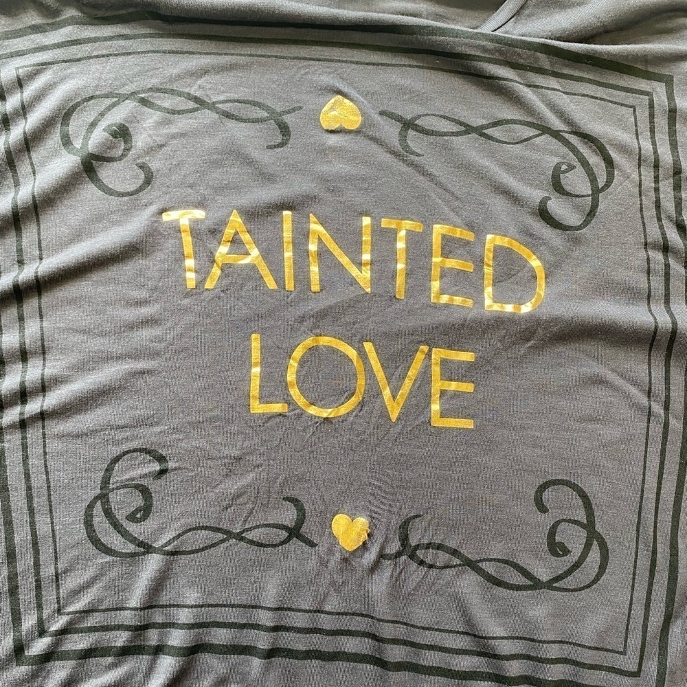 TAINTED LOVE Gray Flowing Shirt - Picture 4 of 5